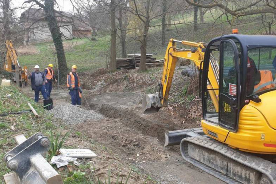 Radovi na proširenju vodovodne i kanalizacijske mreže