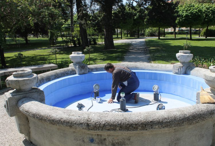 Obnova fontane u koprivničkom parku