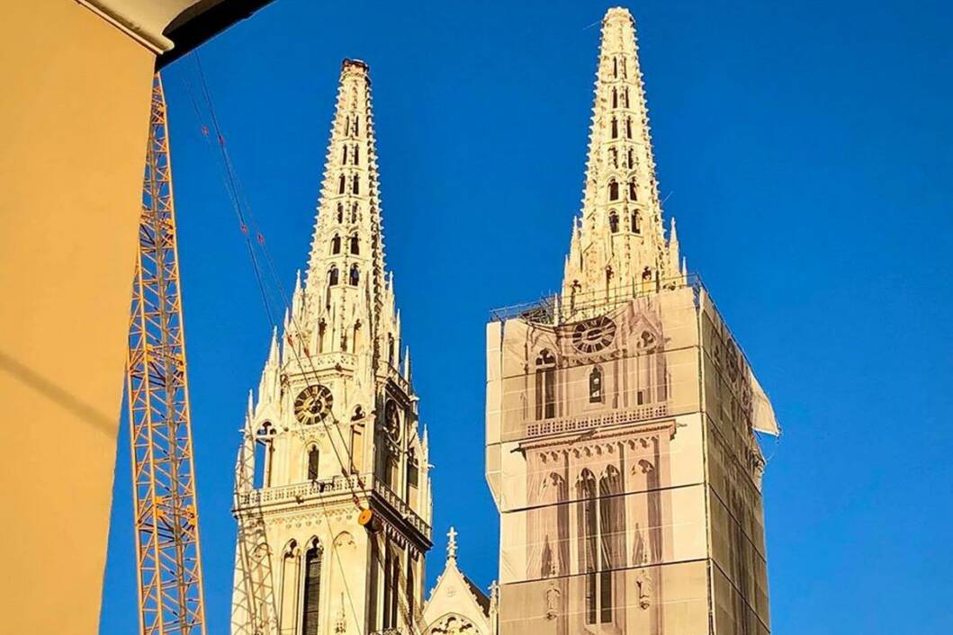 Zagrebačka katedrala nakon potresa