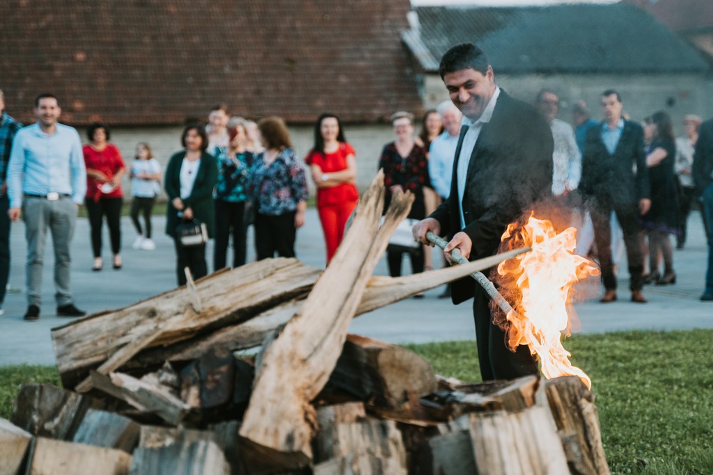 Krijes nakon svečane sjednice Općine Koprivnički Ivanec // Foto: Luka Krušec / LuMedia