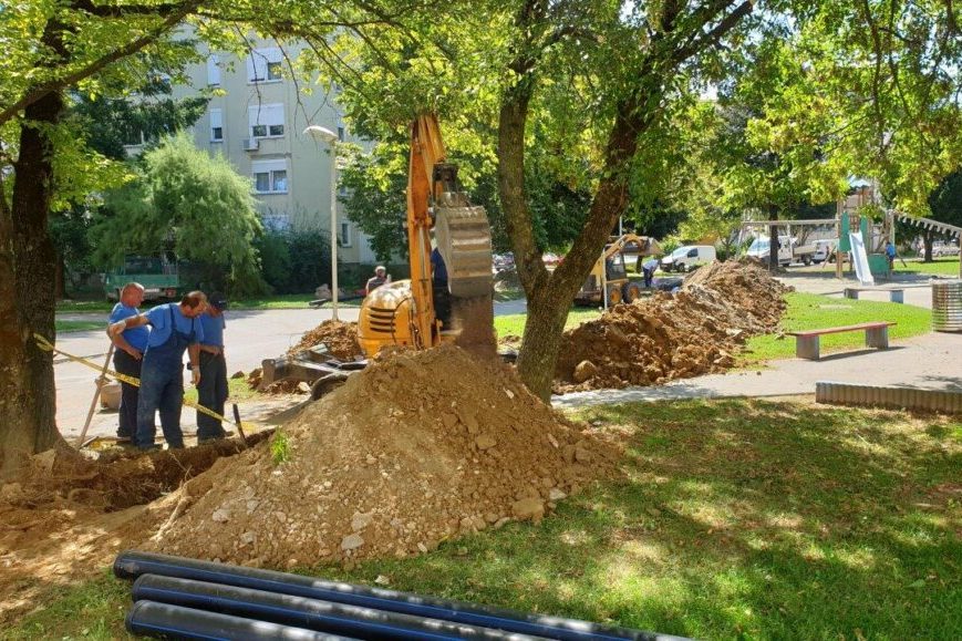 Radovi na obnavljanju vodovodne mreže na TKZ-u u Koprivnici