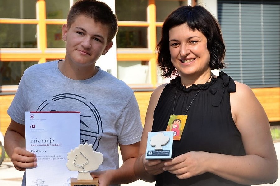 Učenik OŠ Đurđevac David Kuzmić osvojio prvo mjesto na Županijskom natjecanju iz likovne kulture