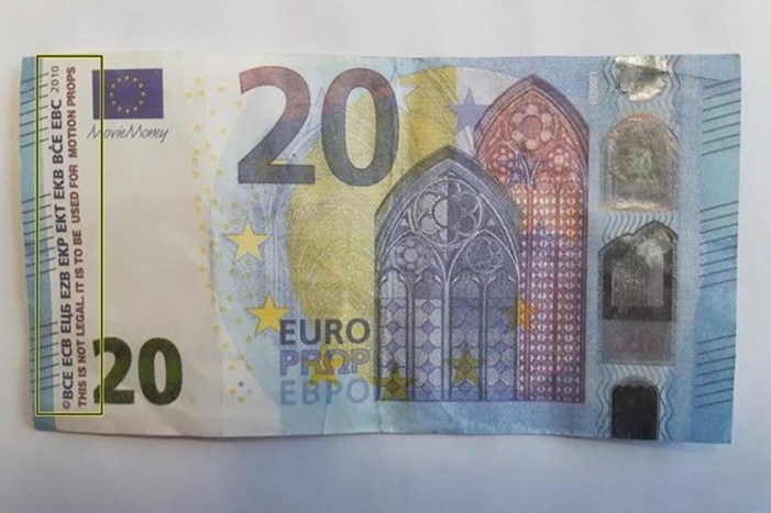 Lažna novčanica 20 eura