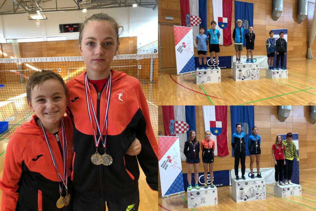 Lovro i Nika Matovina s osvojenim medaljama