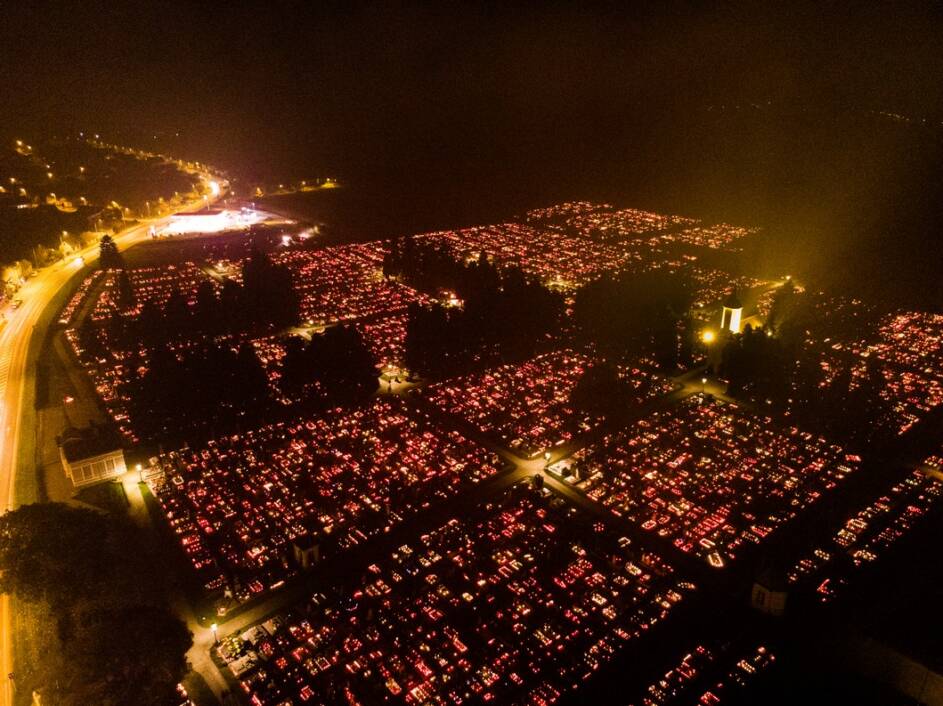 Koprivničko groblje iz zraka