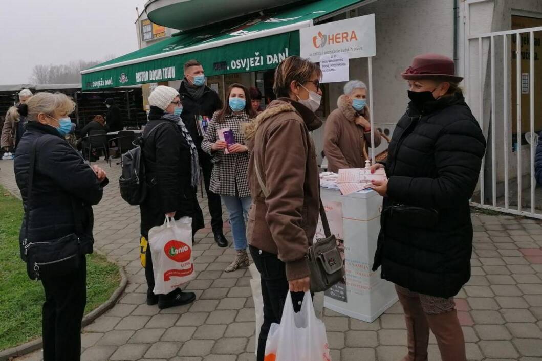 U Đurđevcu održana javna akcija povodom obilježavanja Međunarodnog dana borbe protiv nasilja nad ženama