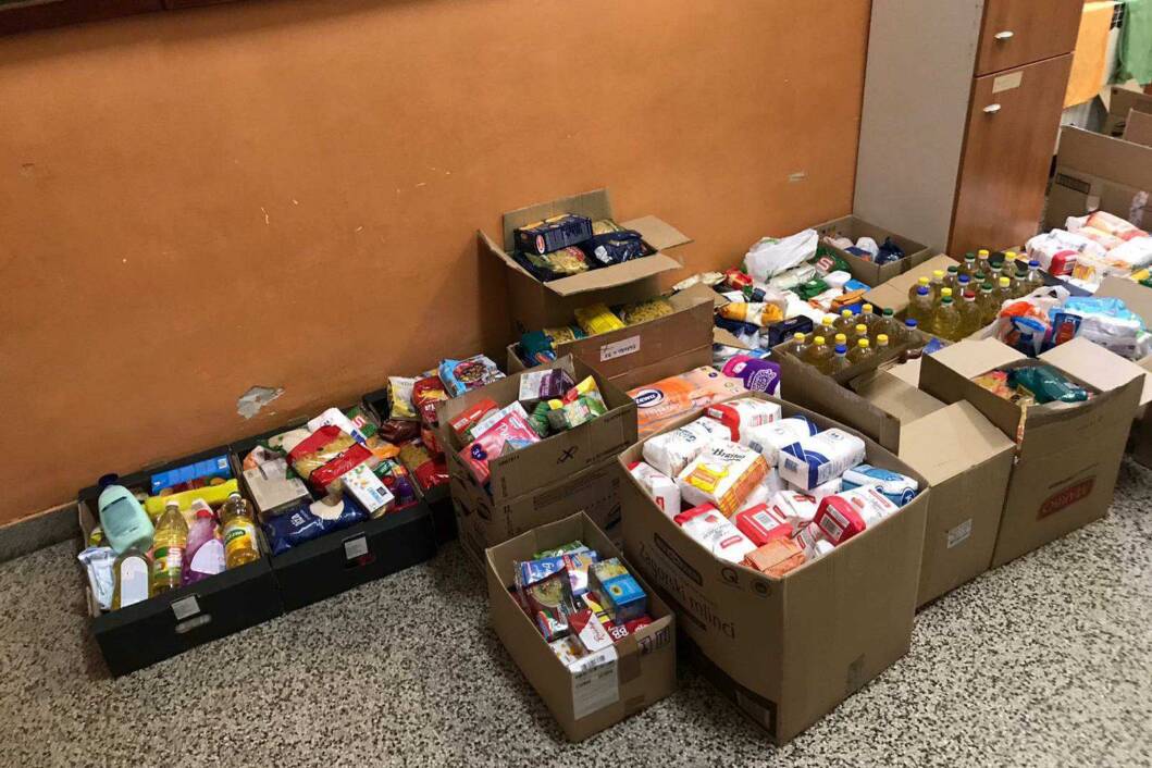 Humanitarna akcija prikupljanja prehrambenih namirnica u OŠ Ljudevita Modeca Križevci