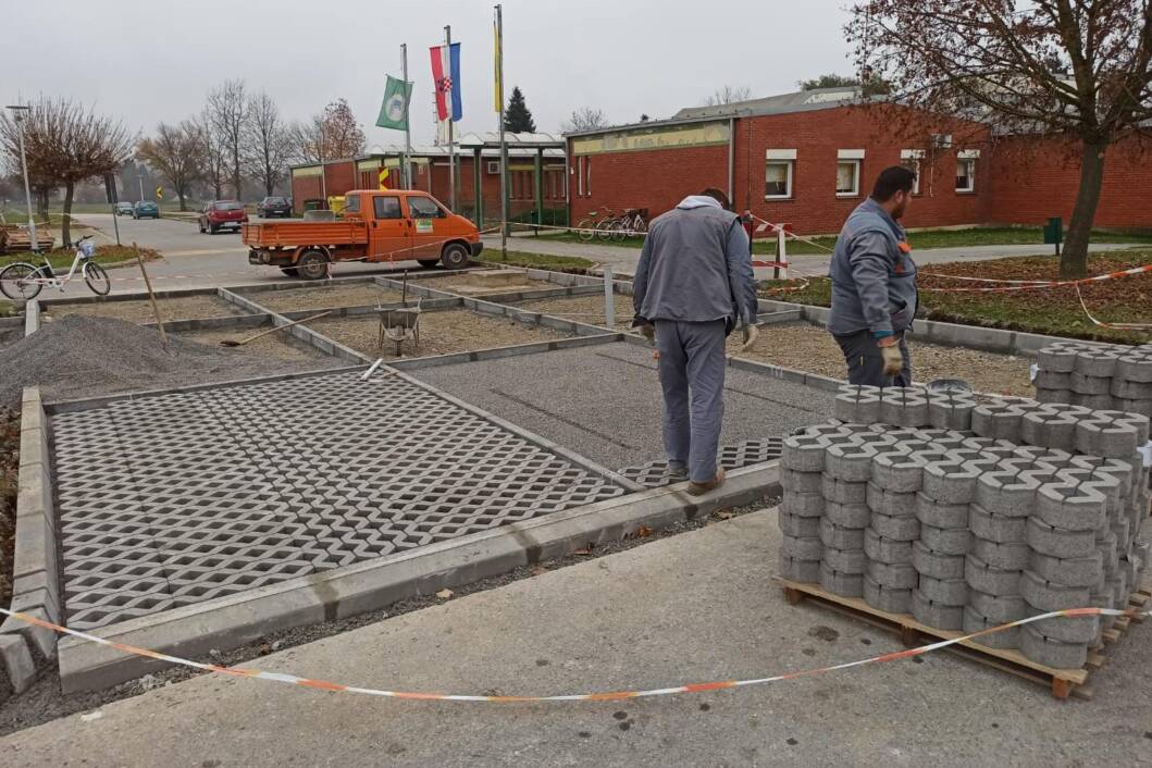 Proširuje se parkiralište kod dječjeg vrtića u Đurđevcu