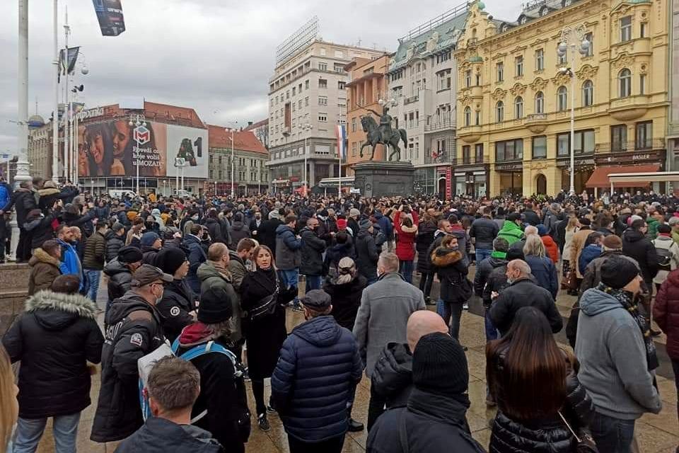 Prosvjed poduzetnika u Zagrebu