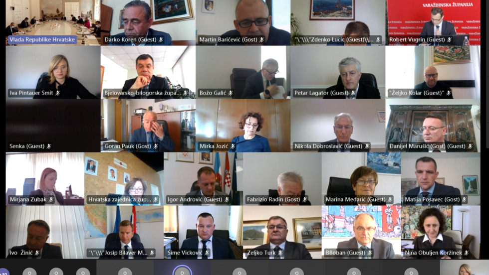 Screenshot online sastanka vlade // Foto: Kckzz