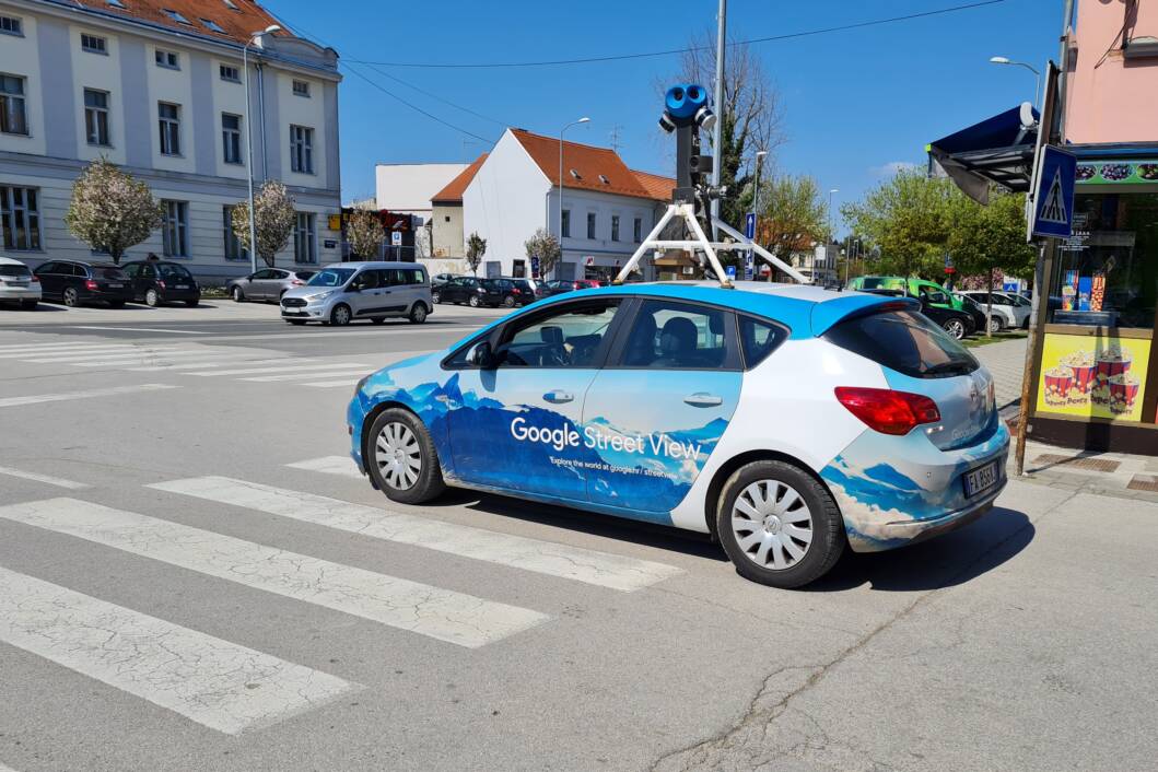 Google Street View automobil u središtu Koprivnica