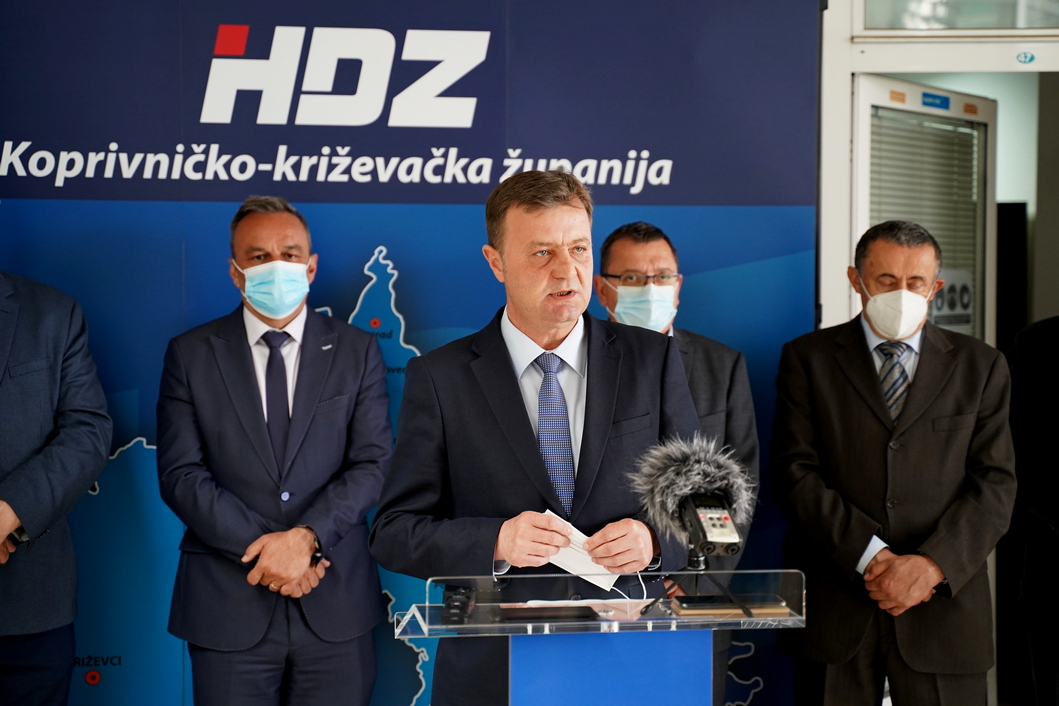 Darko Sobota (HDZ) sa stranačkim kolegama