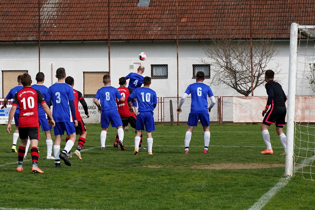 Detalj s utakmice između Omladinca i Gornje Rijeke