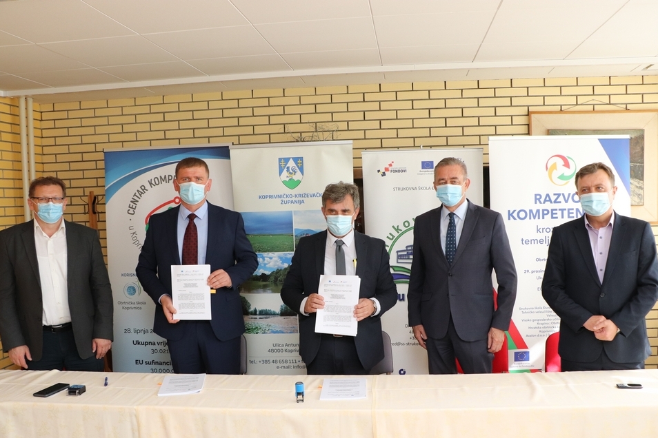 U Đurđevcu potpisan ugovor za dogradnju i rekonstrukciju Strukovne škole