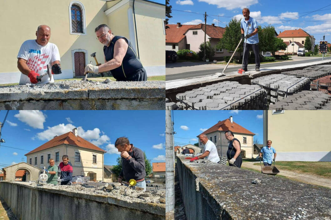 Branitelji pomažu oko renoviranja župnog dvora u Peterancu