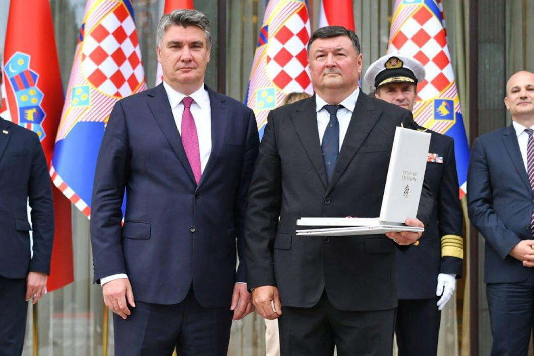 Hrvatski predsjednik Zoran Milanović i umirovljeni general Slavko Butorac