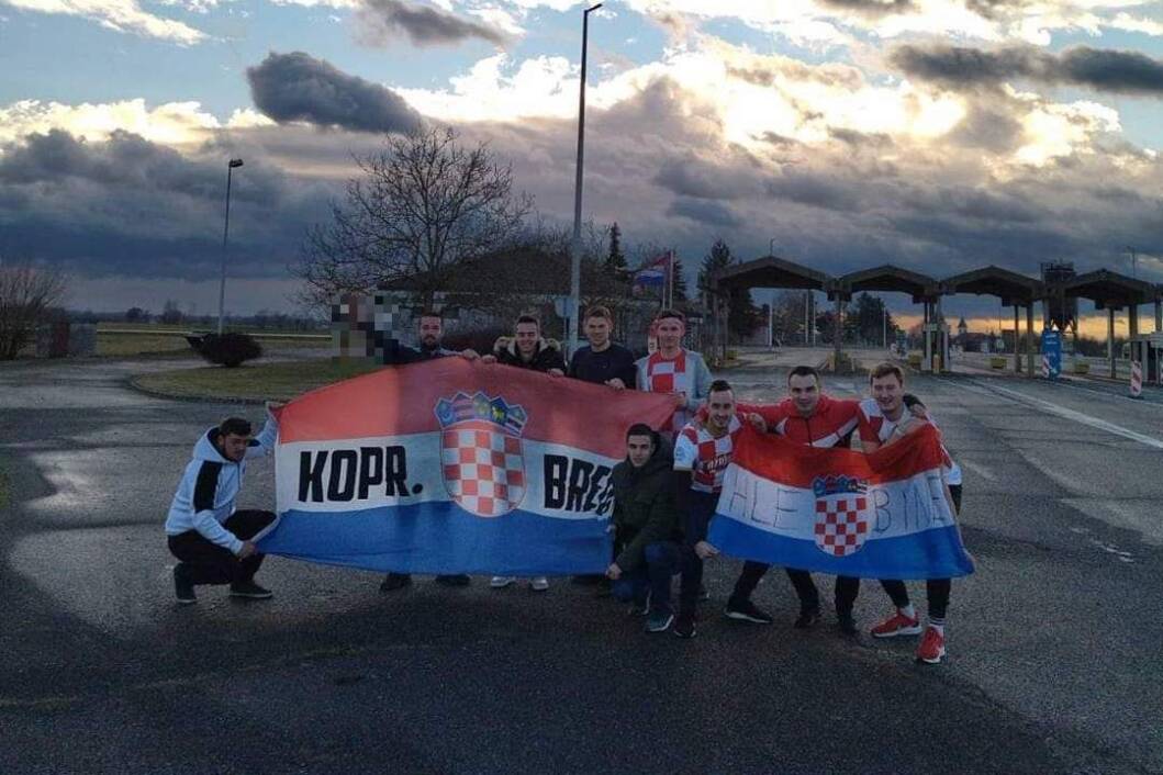 Hrvatski navijači iz Hlebina i Koprivničkih Bregi