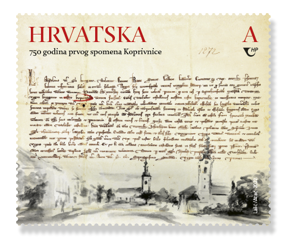 Poštanska marka s motivima stare Koprivnice