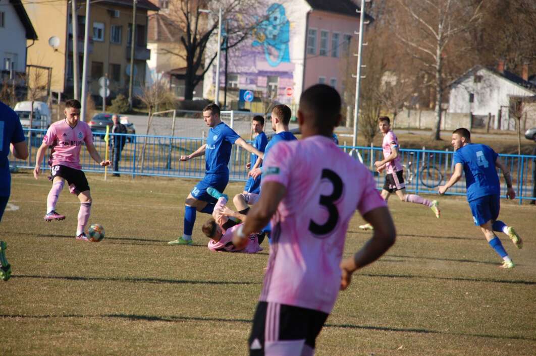 Detalj s utakmice između Graničara i Slavena Belupa u Legradu