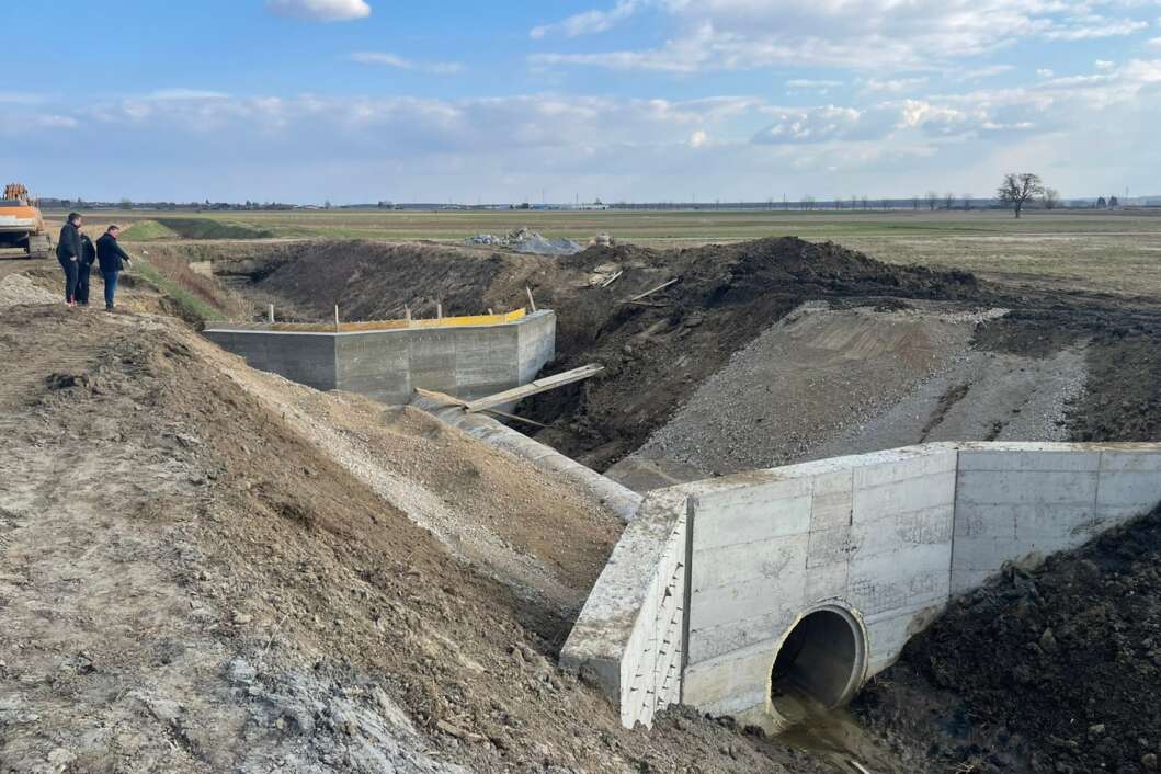Radovi na izgradnji mostova na istočnoj obilaznici u Đurđevcu