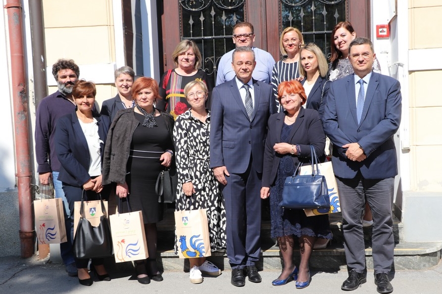 Župan Koren i medicinske sestre