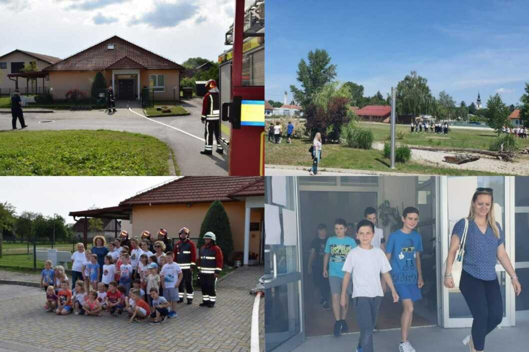 Evakuacijska vježba u dječjem vrtiću Dabrić i Osnovnoj školi Legrad