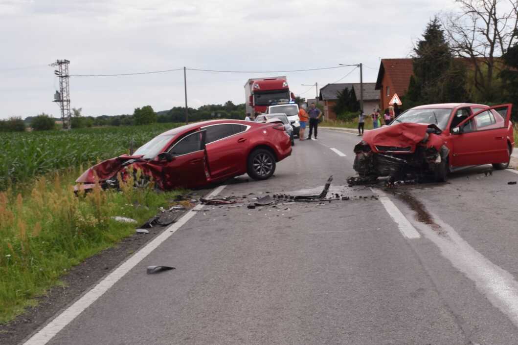 Prometna nesreća na državnoj cesti između Murskog Središća i Štrukovca