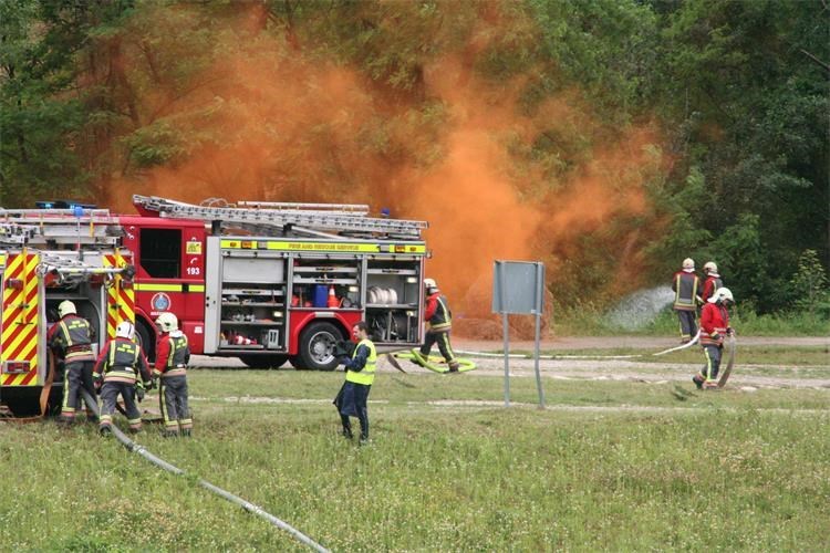 Vatrogasci na vježbi u Hrženici