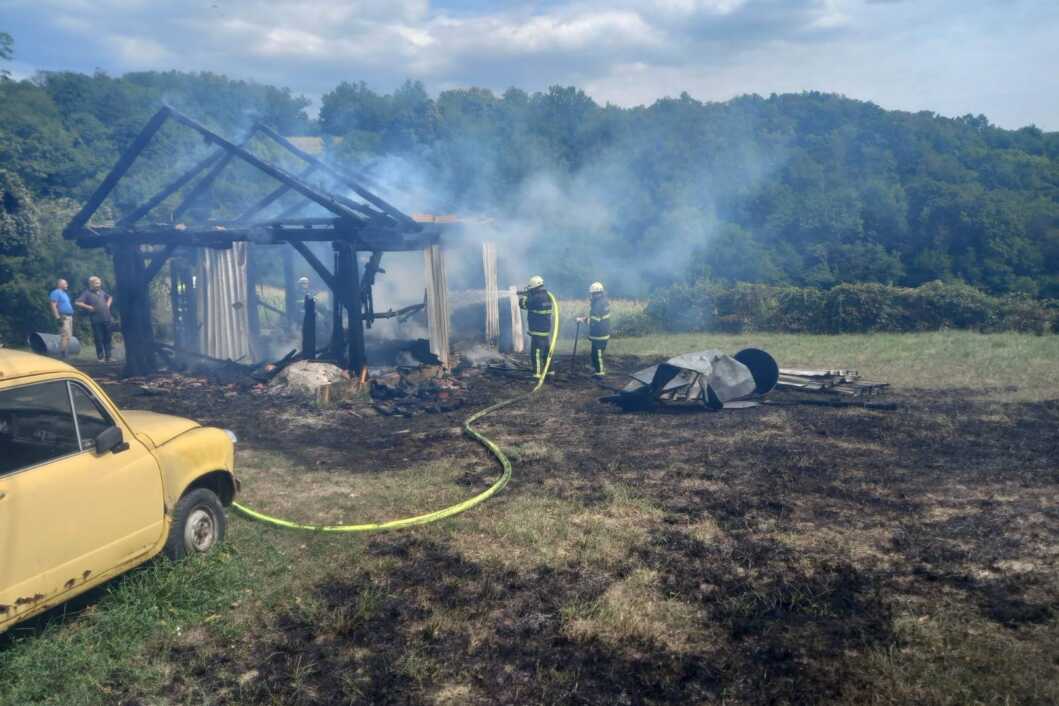 Požar drvenog objekta u Straži Krapinskoj