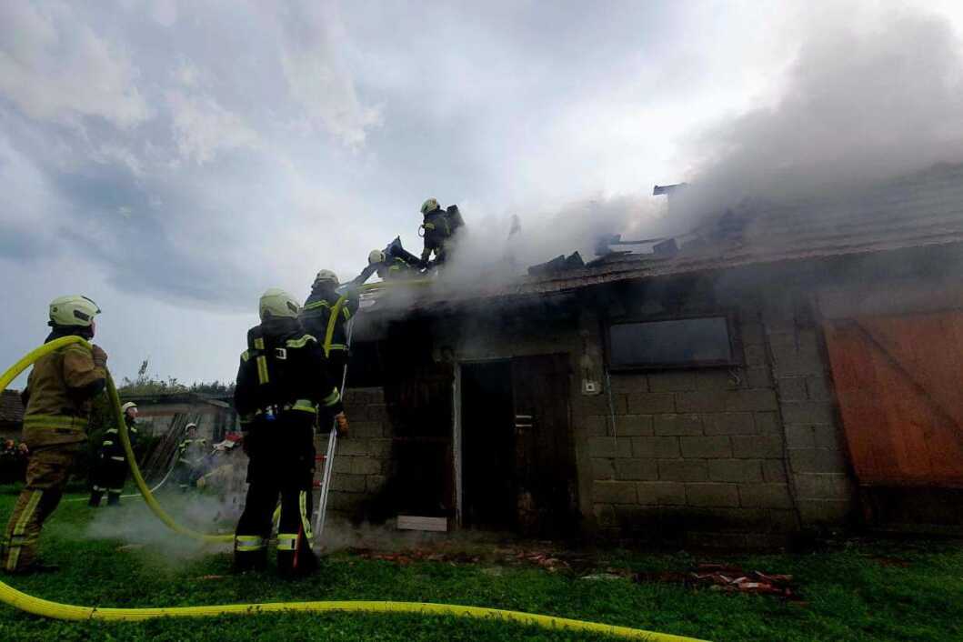 Požar skladišta za sijeno u Gornjem Kućanu