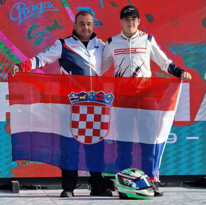 Leon Zelenko i njegov mehaničar Marijan Ganžulić Gans