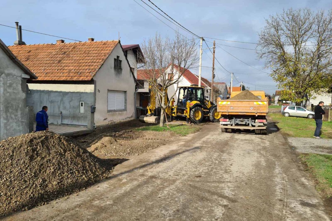 Radovi u Ulici Donji Brvci u Đurđevcu