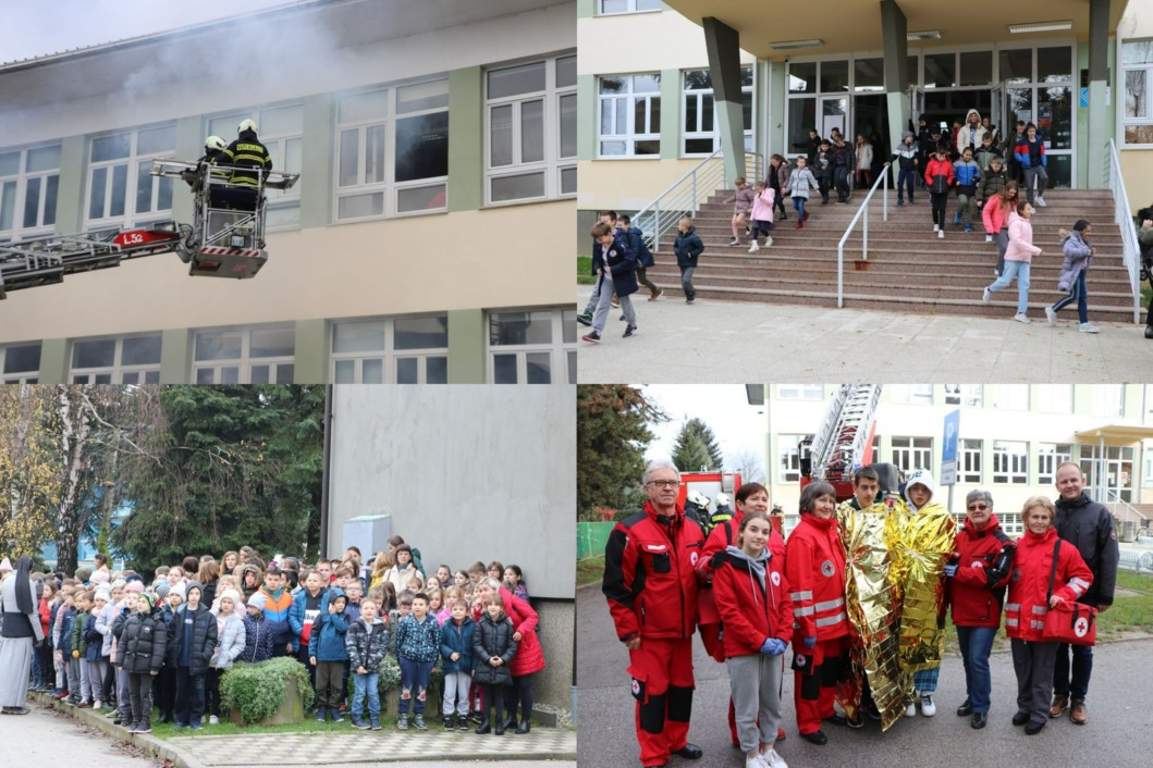 Vježba evakuacije i spašavanja u OŠ Đuro Ester u Koprivnici