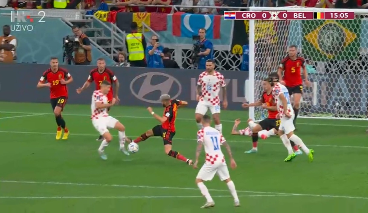 Utakmica Hrvatska - Belgija na Svjetskom prvenstvu u Kataru