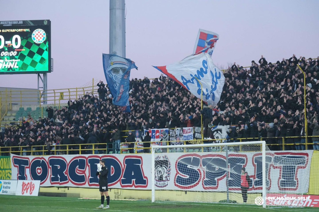 Torcida je ponovno u velikom broju bodrila Hajduk