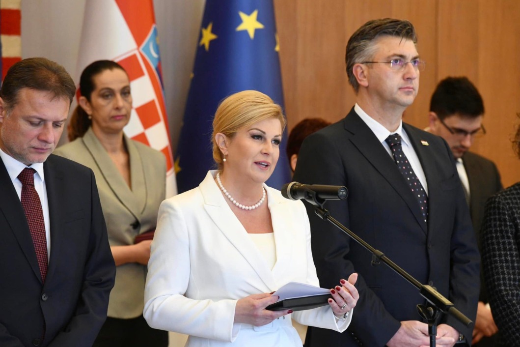 Gordan Jandroković, Kolinda Grabar-Kitarović i Andrej Plenković