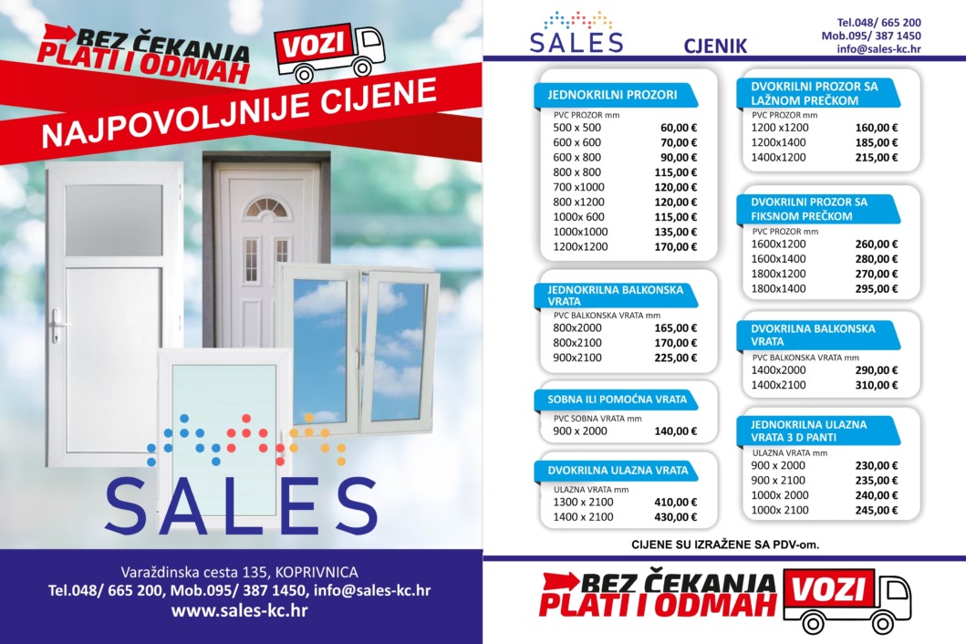 Promo letak trgovine Sales