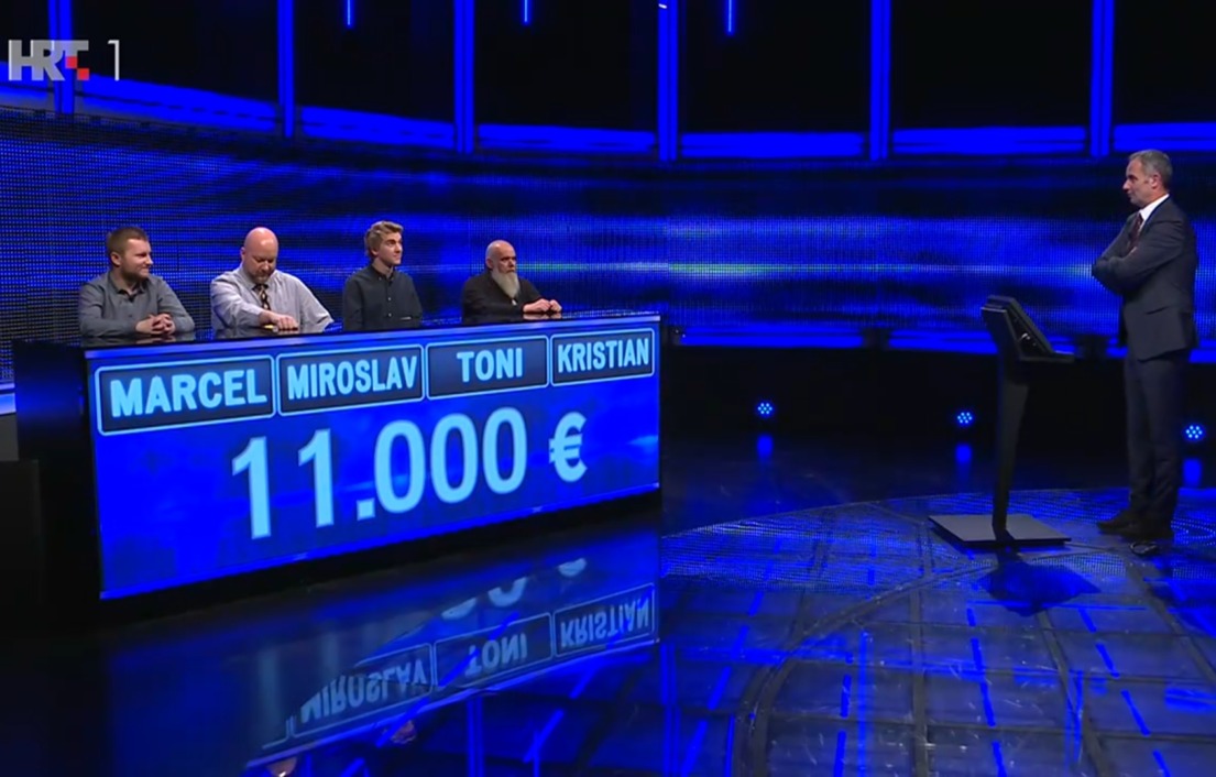 Marcel, Miroslav, Toni i Kristian u završnu potjeru ušli su s 11.000 eura