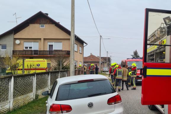 Požar krovišta kuće u Obrankovcu