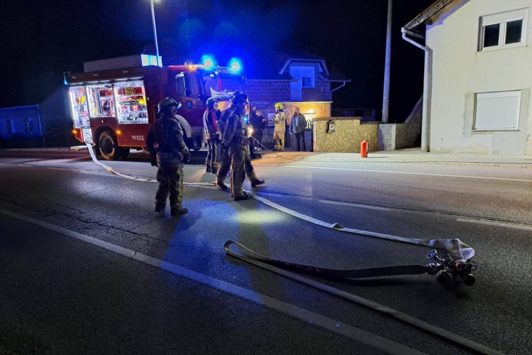Vatrogasna intervencija nakon nesreće u Ludbregu