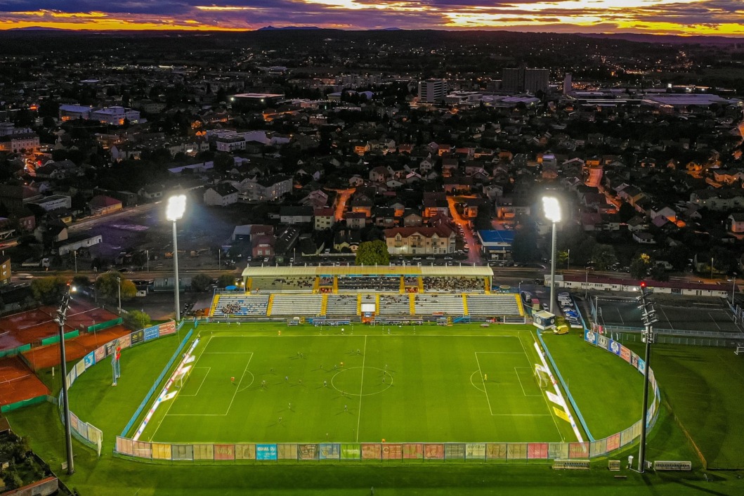 Pogled na koprivnički stadion iz zraka