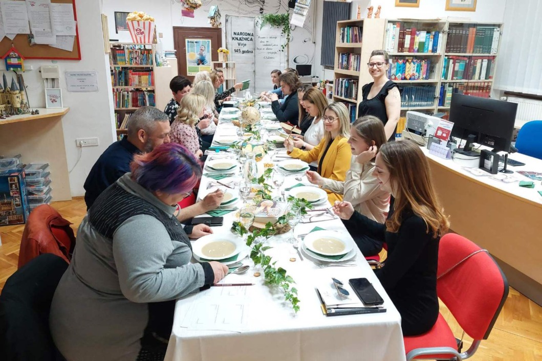 Večera i book tasting u Narodnoj knjižnici Virje