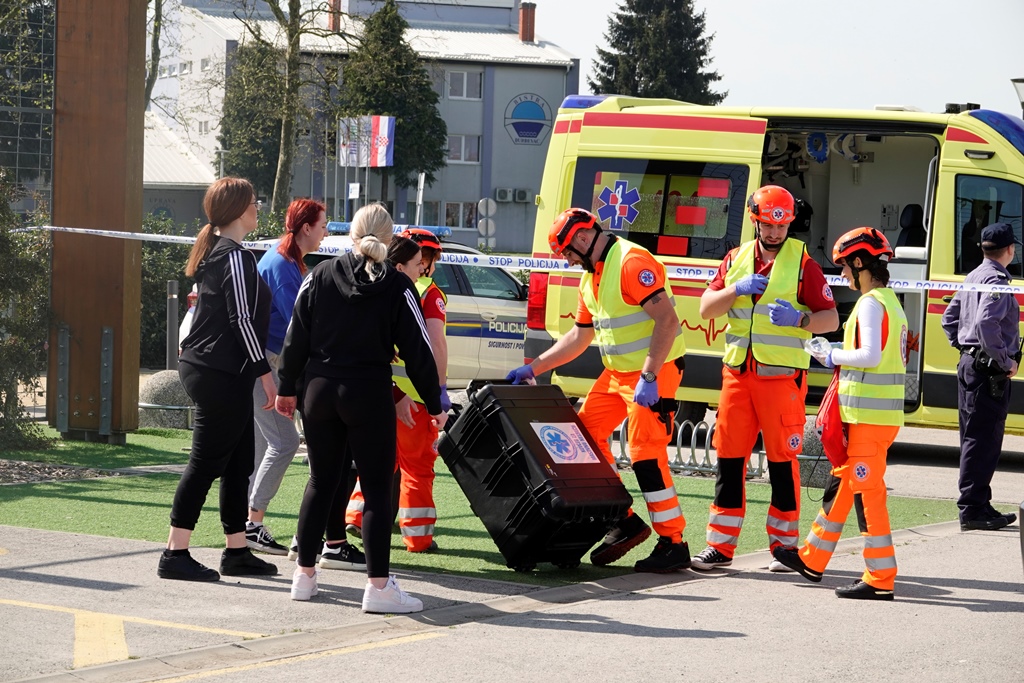 Vježba masovne nesreće u Đurđevcu