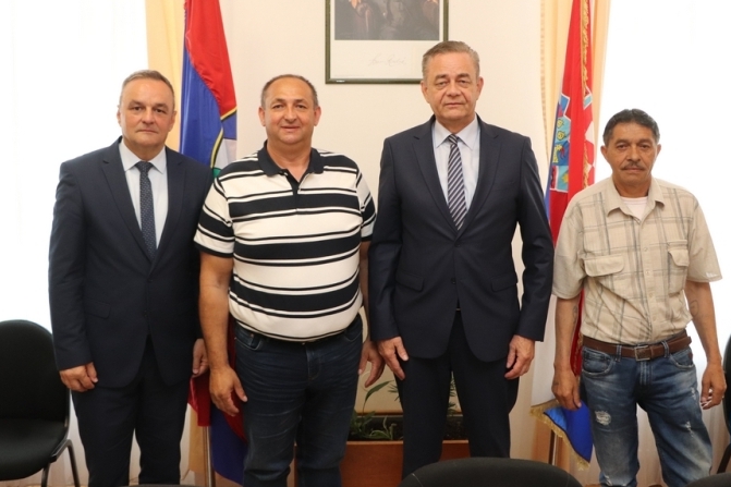 Ratimir Ljubić, Darko Koren i članovi Vijeća romske nacionalne manjine