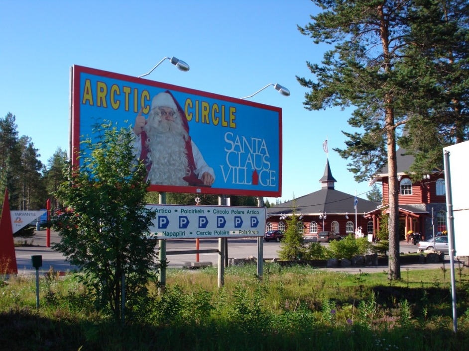 Ulaz u Rovaniemi, grad Djeda Mraza 