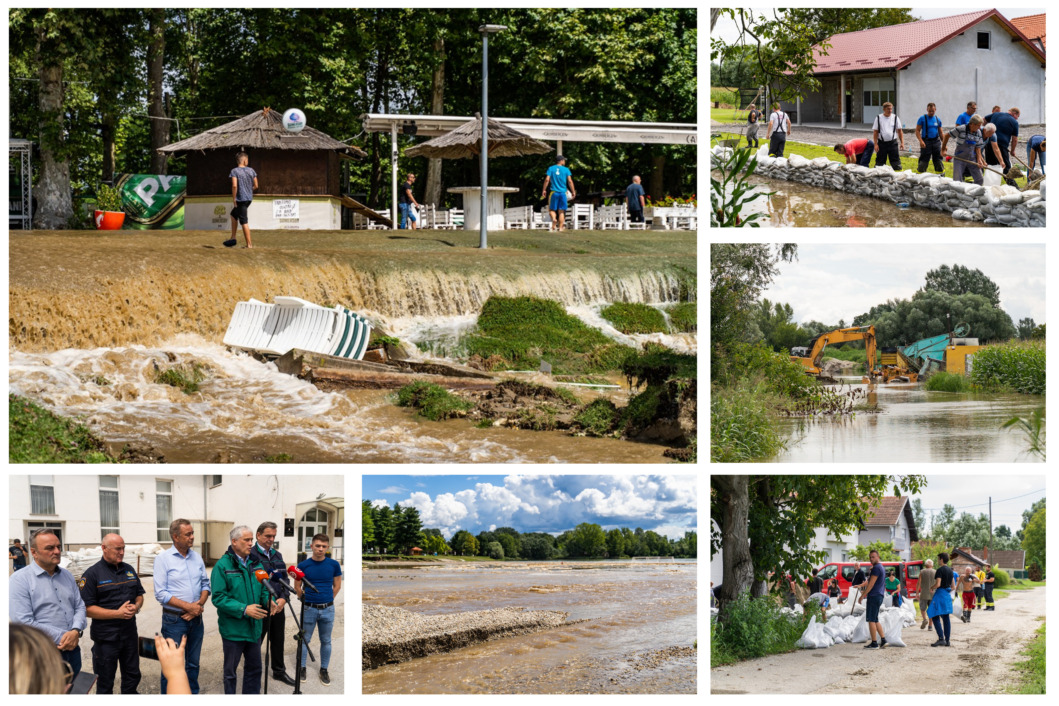 Dramatične scene s poplavljenih područja u Podravini