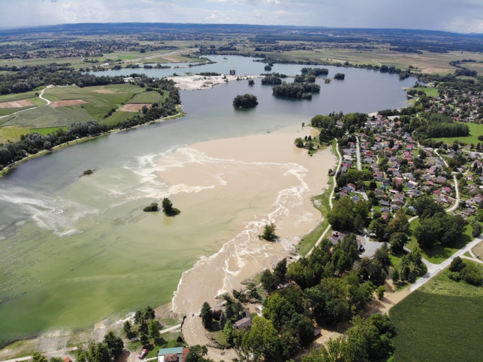 Jezero Šoderica iz zraka