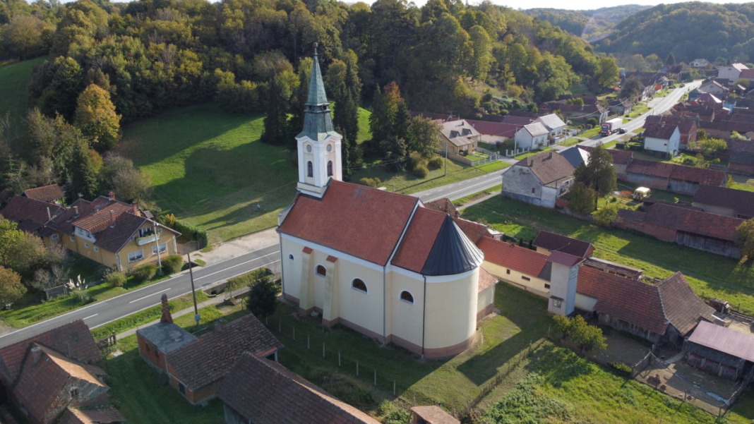 Pogled na Šemovce iz zraka