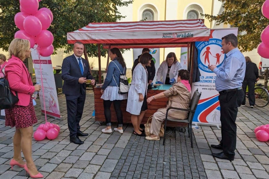 Obilježavanje Dana ružičaste vrpce u Varaždinu