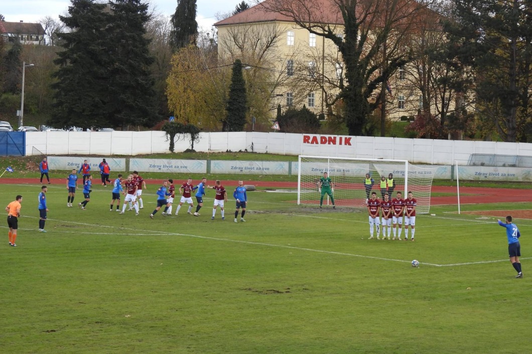 Detalj s utakmice između križevačkog Radnika i Karlovca